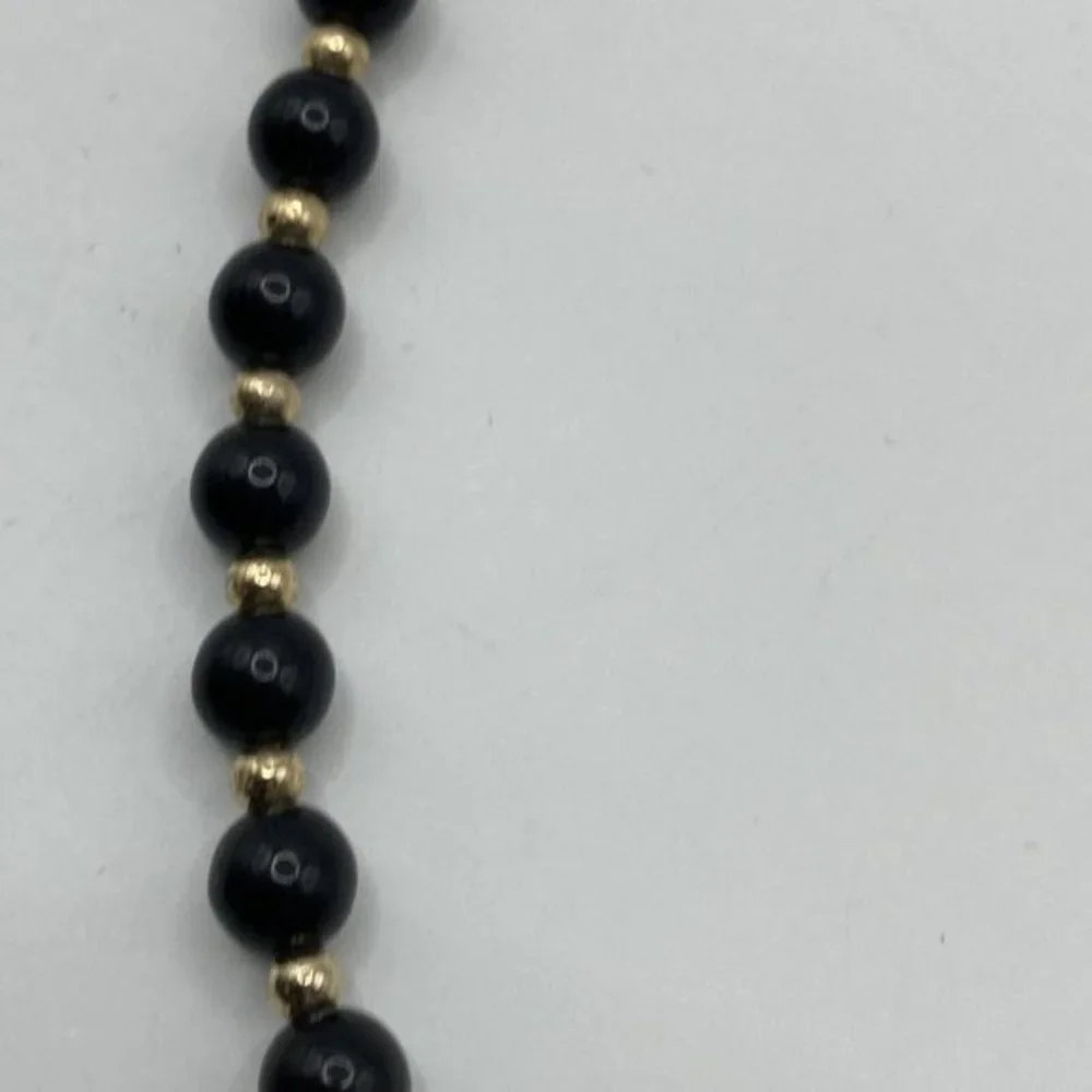 Monet Black Gold‎ Tone Beads 18
